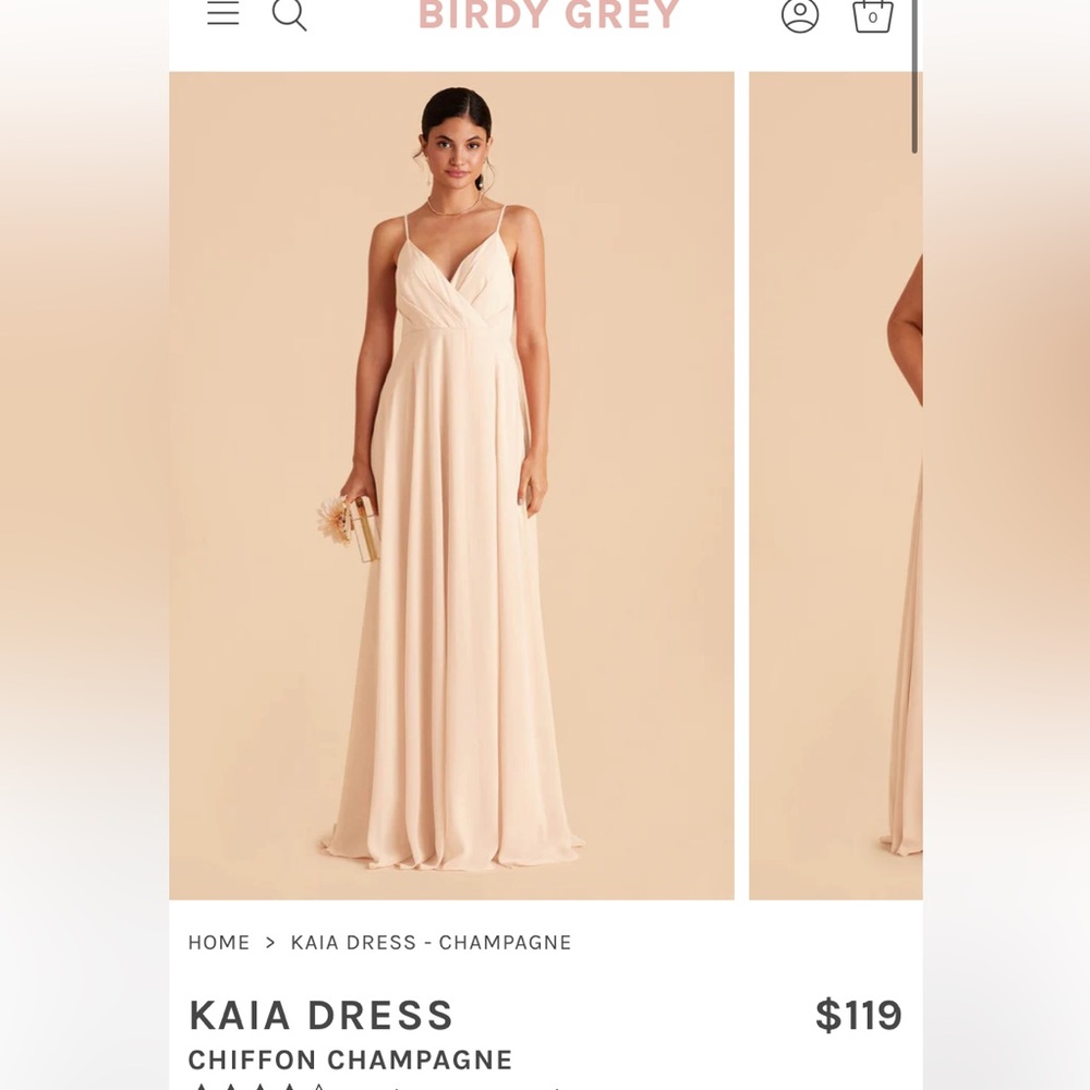 Birdy Grey Bridesmaid Dress- Champagne Kaia Dress